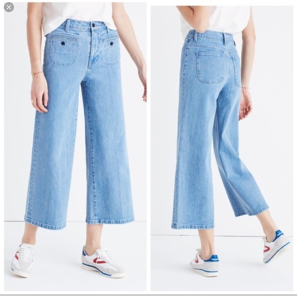 Madewell Denim - 🚫Sold🚫Madewell Wide Leg Crop Jeans